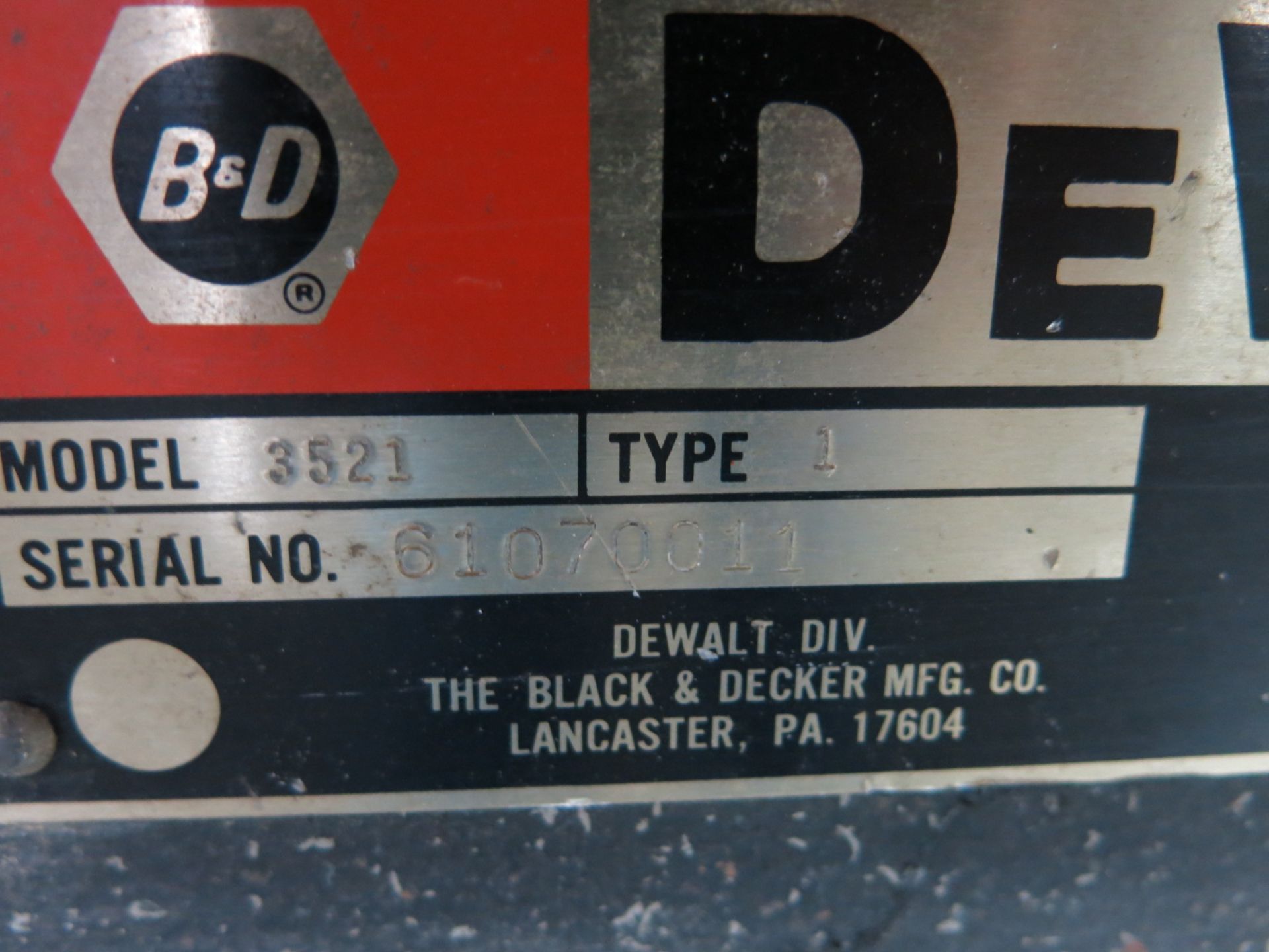 DeWalt Radial Arm Saw 12'' - Image 3 of 7