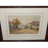 George L. Anderson, (1891-1998) 'Fowey' watercolour on paper, signed L. Anderson lower right. H.