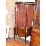 A 20th century Vernis Martin style display cabinet,