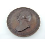 An early 19th century Trafalgar medal by Thomas Webb, with bust of Nelson on the obverse and