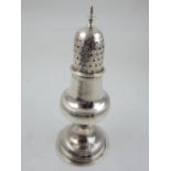 A George III silver pepper of knopped baluster form, Samuel Davenport, London 1790,