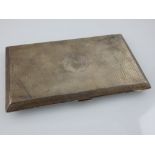 A silver cigarette case, Birmingham 1946,