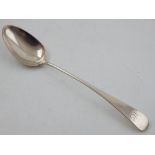 A George III Scottish Provincial silver basting spoon, Inverness 1790, by Charles Jamieson.