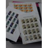 A large collection of stamps, Irish 20th century mint sheets and part sheets.