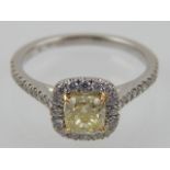 A diamond dress ring,