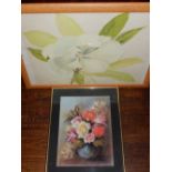 J. M. Crakanthorp, (20th century school), ' Still life on flowers', pastel, signed lower left, H.