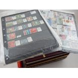 Germany stamp collection all periods, five albums, pages, mint, used, covers and postcards, large