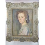 Herman Van Diels (1903-1986), portrait of a lady, oil on canvas, signed lower left.