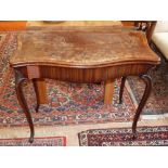 A George III mahogany card table,