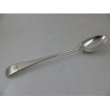 A silver basting spoon, London 1902 - Robert Pringle,