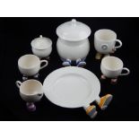 A Carlton Ware walking part tea service, to include cups, sugar bowl, milk jug, a plate and jar.