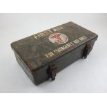 A US Army No. 12 First Aid kit, supplied by Davis Co.