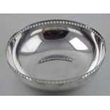 A Richard Meier Swid Powell silver plated King Richard fruit bowl. D.