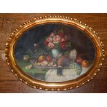 An early 20th century Continental school, 'Still-life of Flowers', oil on canvas, indistinctly
