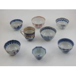 A collection of eight 19th century Chinese porcelain teabowls including a cup