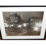 A 1950s reproduction print of Piccadilly Circus.