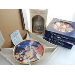 A collection of Royal Doulton collectors plates, together with figures and animals, also including a