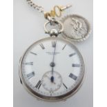 A late 19th century silver pocket watch, by John Forrest, Chester 1897 (London), no. 379828, the