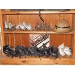 A collection of ladies and gentleman's ice skates, early to mid 20th century, together with a