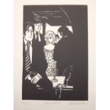 Nicholas Garland (British, b. 1935), 'Annabel's', a folio of original linocuts, limited edition 94/