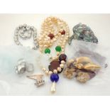 A quantity of costume and designer jewellery,