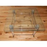 A contemporary low table,