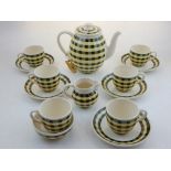 A Villeroy and Boch Glasgow pattern fourteen piece part tea service, settings for six, lacks one