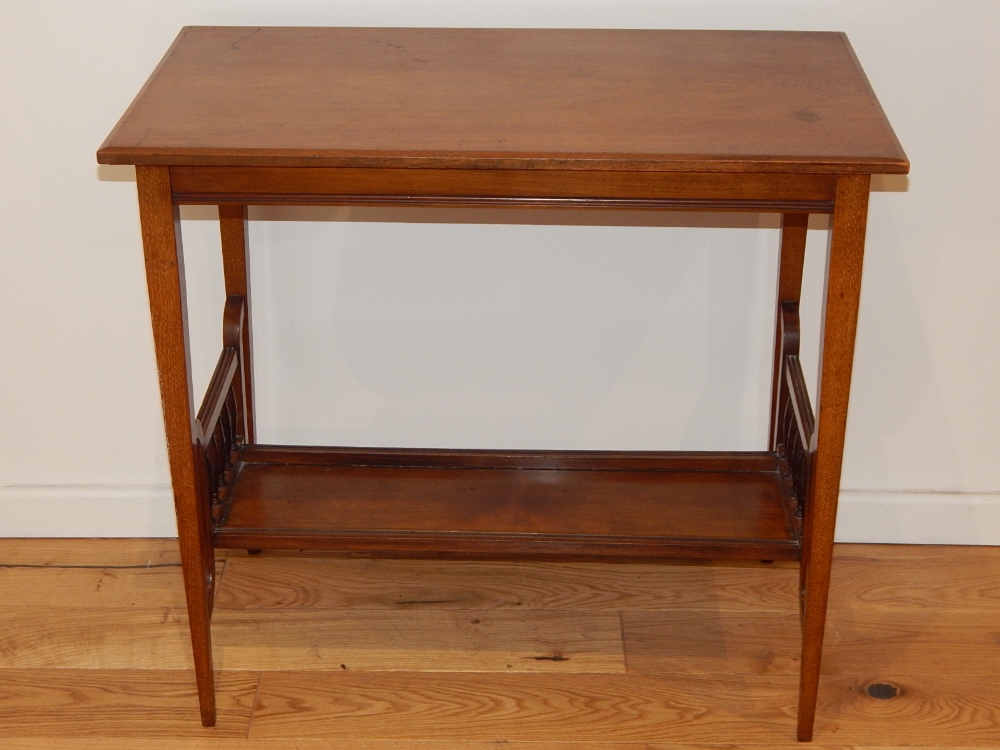 An Edwardian walnut occasional table,