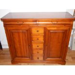 A hardwood side cabinet,