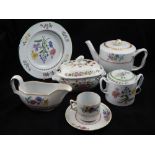 A Copeland Spode Summer Palace pattern 118 piece harlequin part dinner,