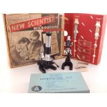 A child's 'New Scientist' microscope, boxed, together with slide preparation kit,