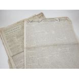 A small collection of 18th and 19th century Irish newspapers and journals.