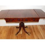 A George IV mahogany sofa table,