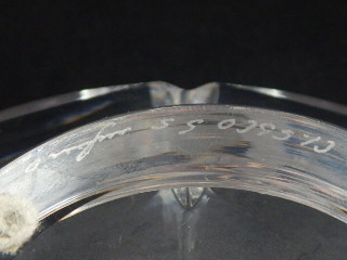 An Orrefors 'Thousand WIndows' clear cut glass bowl, designed by Simon Gates, D. 22cm. - Image 3 of 4