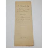 A Victorian military commission document, for George Crossfield, Captain in the Imperial Yeomanry,