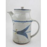 A Colin Kellam blue and white stoneware jug, H.22cm