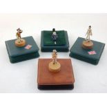 Three Minnie Maria Miniatures, hand painted and cast in pewter, cased, together with one Warwick