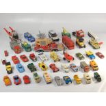 A collection of approx. 47 vintage match box and Lesney die cast vehicles.