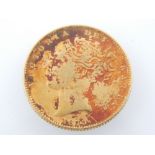 A Victoria Young Head shield back full gold sovereign, 1870.