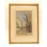 E. Nathan (20th century British School), 'Hereford Square', watercolour on paper, signed and dated
