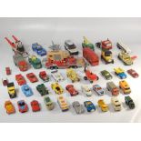 A collection of approx. 47 vintage Matchbox and Lesney die cast vehicles.