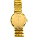 Jaeger LeCoultre, a ladies 18ct yellow gold bracelet watch, c.1980s, quartz movement, model no.