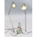 Pair of Italian adjustable table lamps, c.