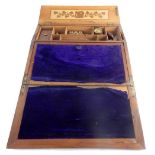 19th century Irish Killarney marquetry writing box,