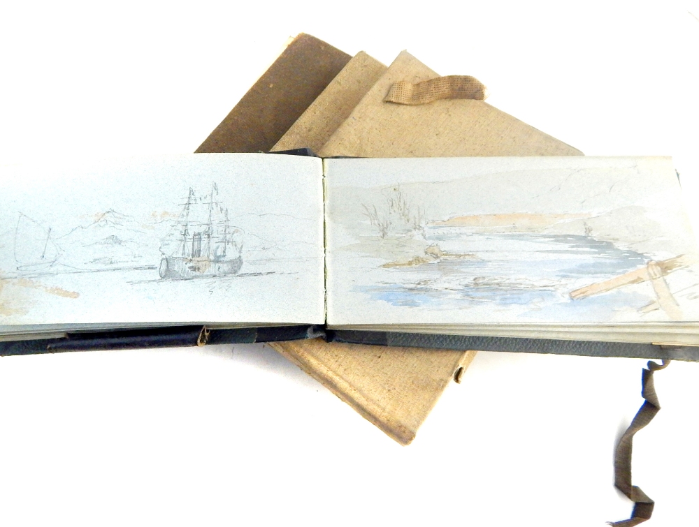 Captain Richard Britten, English, collection of twenty-four sketch books, circa 1850-1880's, - Image 6 of 8