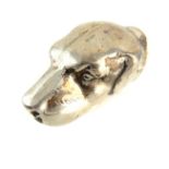 Continental silver novelty Vesta in the form of a dog's head, 5.