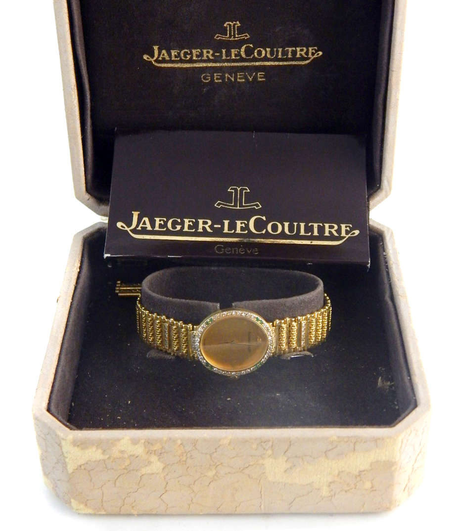 Jaeger LeCoultre, a ladies 18ct yellow gold bracelet watch, c.1980s, quartz movement, model no. - Image 5 of 5