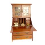 Apprentice furniture piece, miniature bureau bookcase, c.