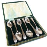 Georgian silver brightcut spoons, various makers and ages,