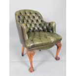 Reproduction George III design library chair,